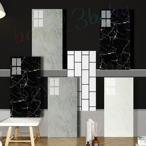 100x pvc marble tiles - marble, wall